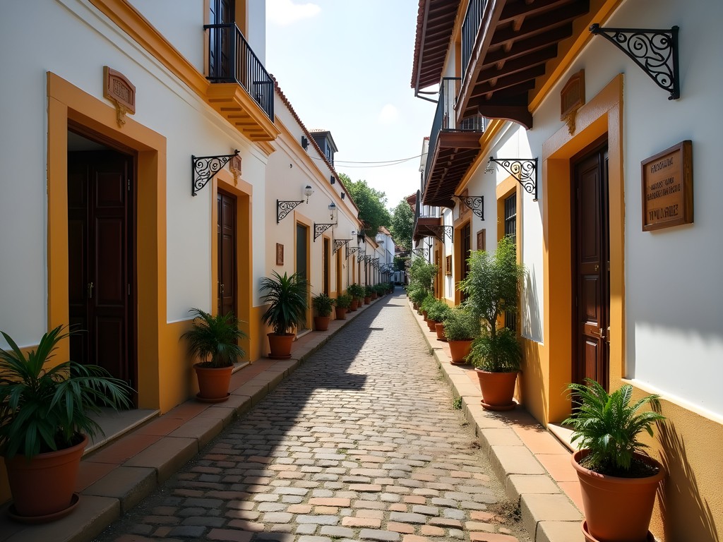 Colonial Dutch architecture of Galle Fort's shopping streets