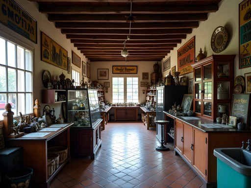 Interior of a vintage shop in Guaynabo showing curated Puerto Rican memorabilia and collectibles