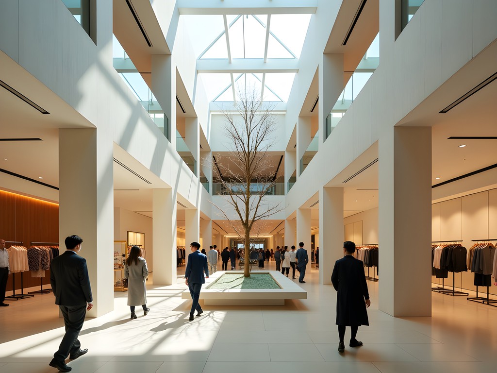 Contemporary art installation in luxury shopping area of Paradise City resort in Incheon