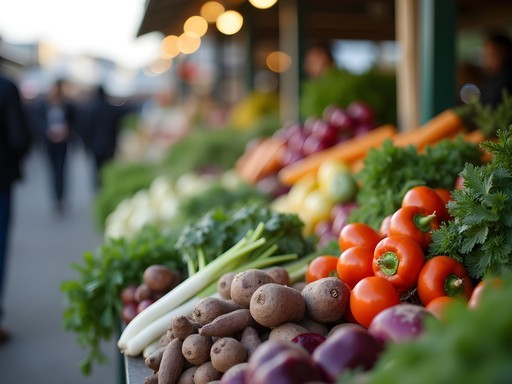 Vibrant display of local Southland produce at Invercargill Farmers' Market