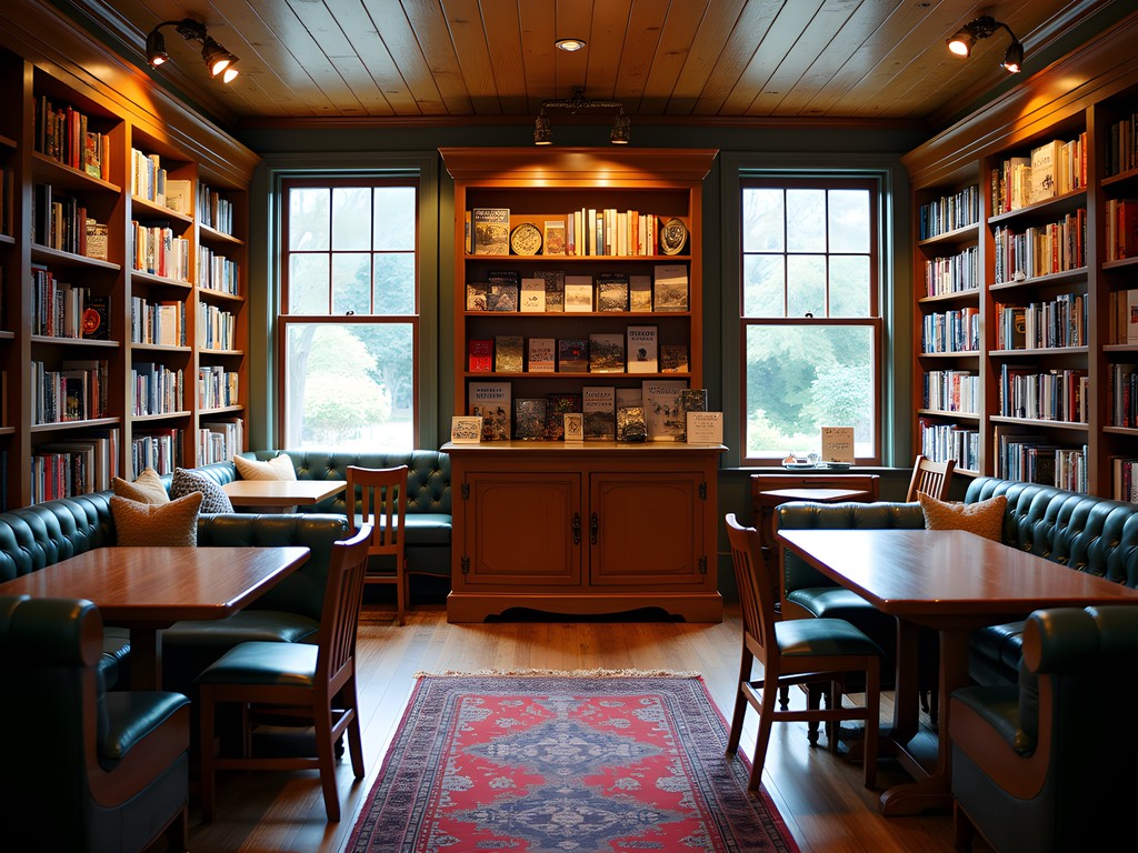 Cozy interior of independent bookshop in Invercargill with local history section