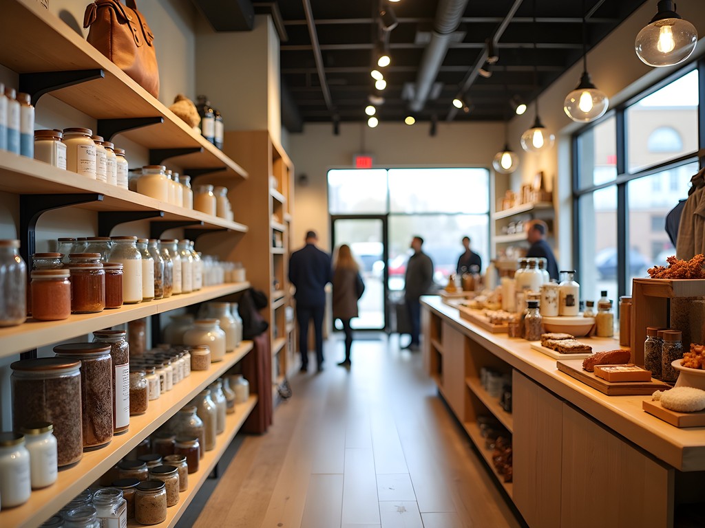 Artisanal products display at Made in KC marketplace featuring local Kansas City makers