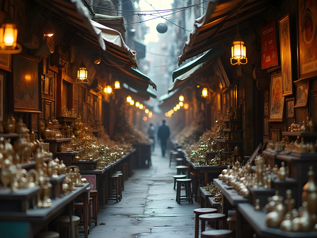 Antique and vintage items displayed at Chor Bazaar in Mumbai