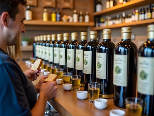 Olive oil tasting experience at Myrtle Beach Olive Oil Company