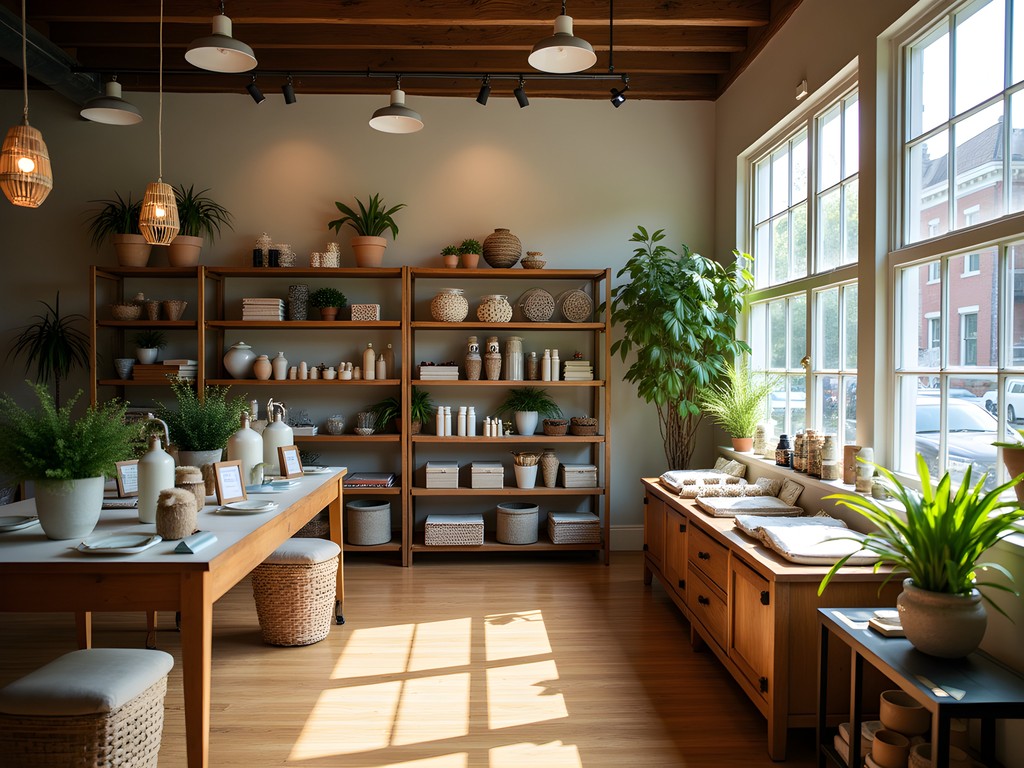Interior of a charming hidden boutique in Naperville with unique merchandise displays