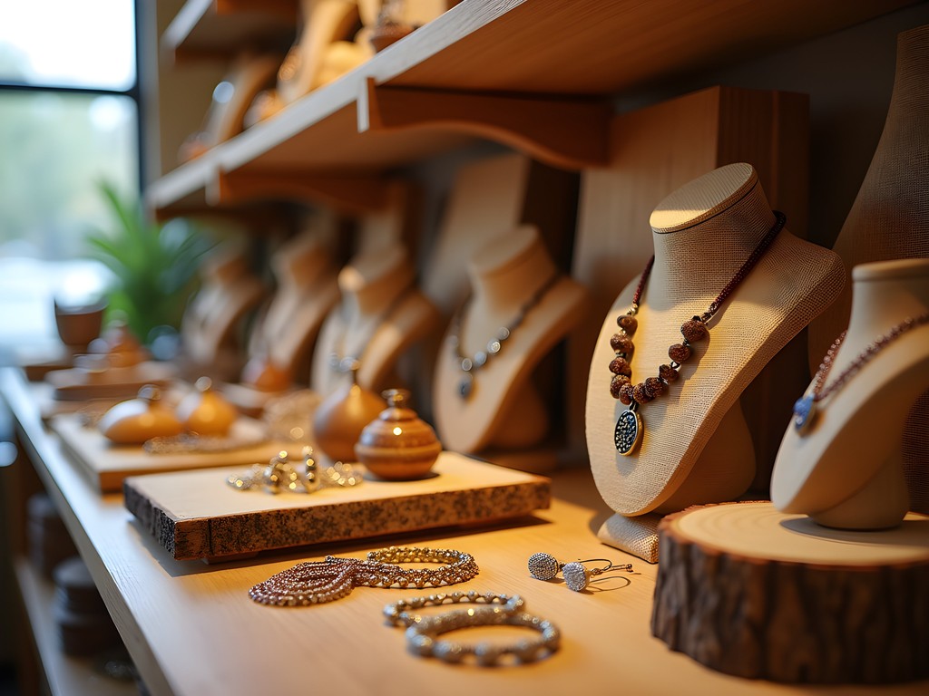 Handcrafted artisanal goods displayed in a Naperville boutique