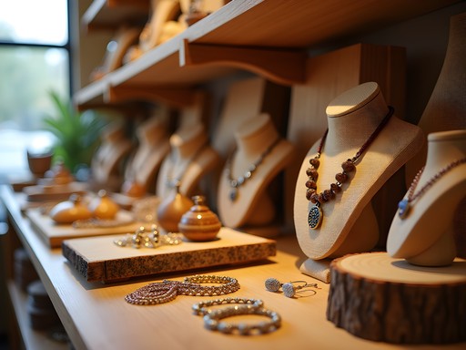 Handcrafted artisanal goods displayed in a Naperville boutique