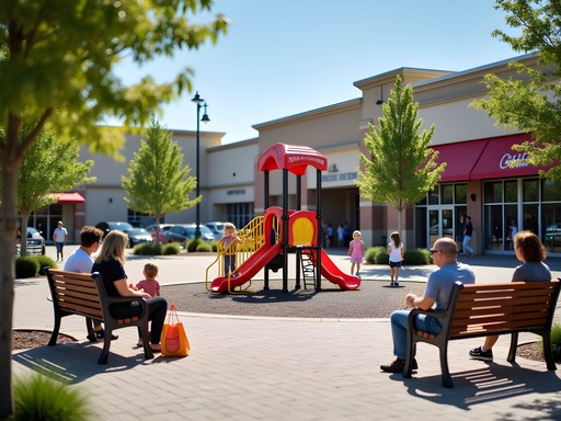 Family enjoying shopping day at Reading Premium Outlets