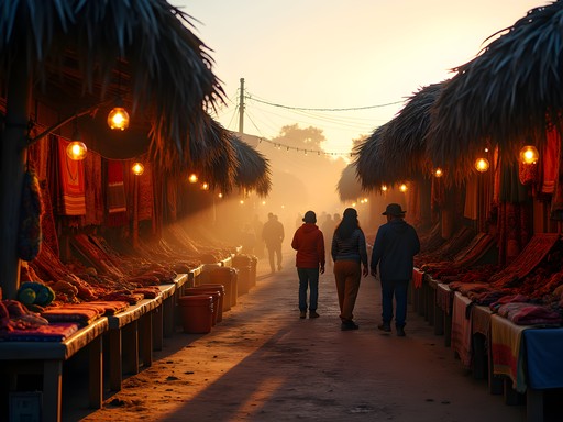 Early morning artisan market in Trinidad, Bolivia