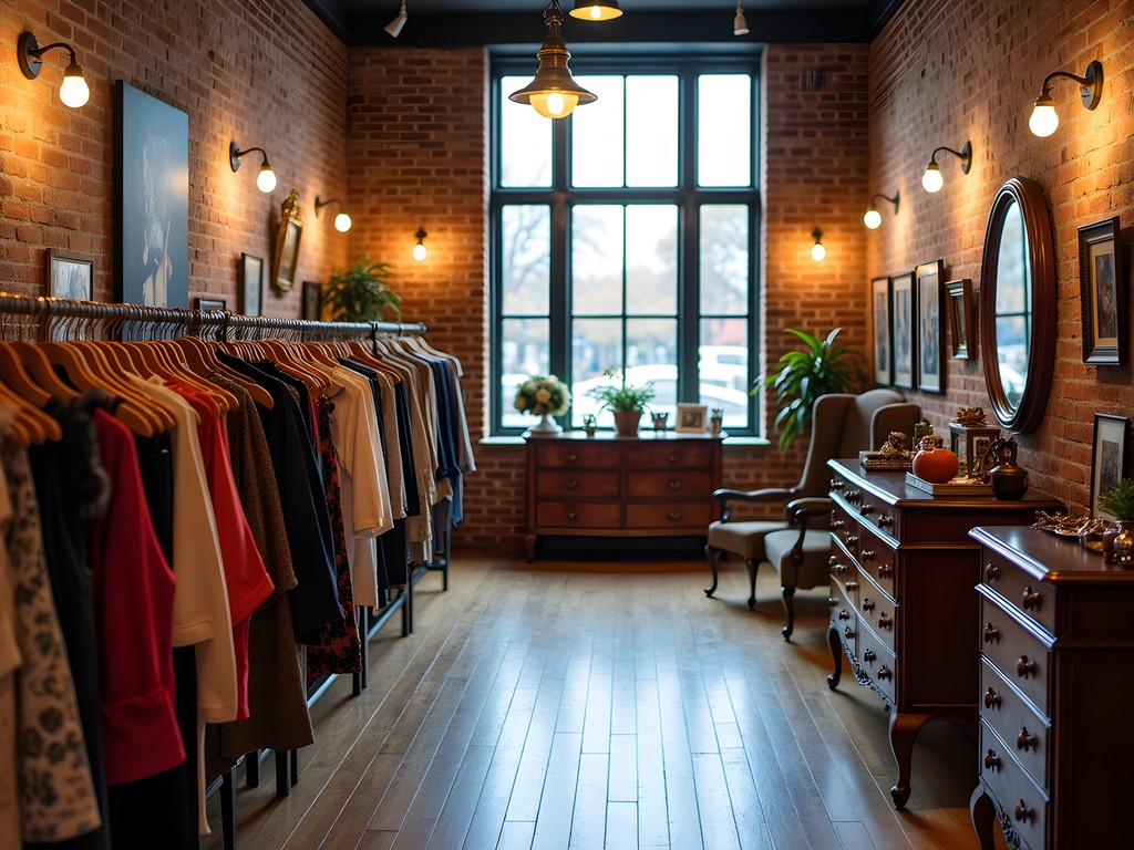 Interior of a curated vintage shop in Tulsa's Kendall Whittier District