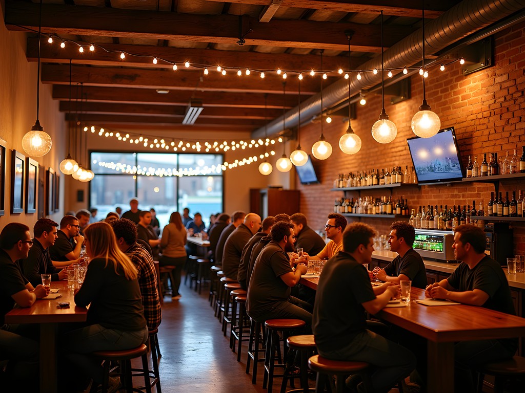 Local musicians performing at Smelter City Brewing in historic building Anaconda Montana