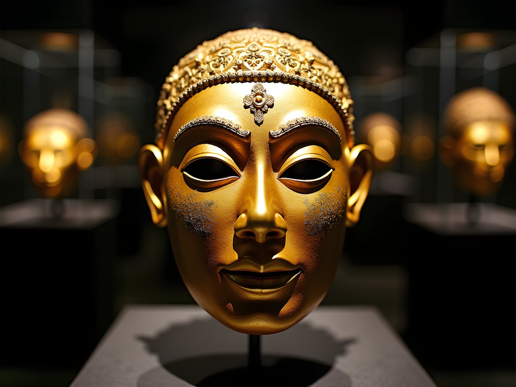 Pre-Hispanic gold artifacts at Museo del Oro in Bogota