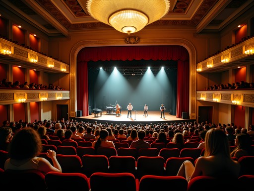 Evening performance at the historic Flynn Center in downtown Burlington