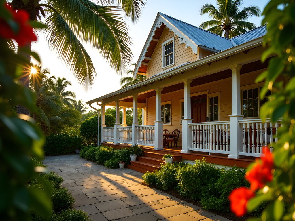 Charming plantation cottage accommodation on Nevis with tropical garden setting