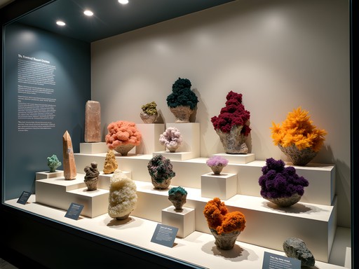 Mineral and rock specimen collection at University of Central Arkansas Natural History Museum