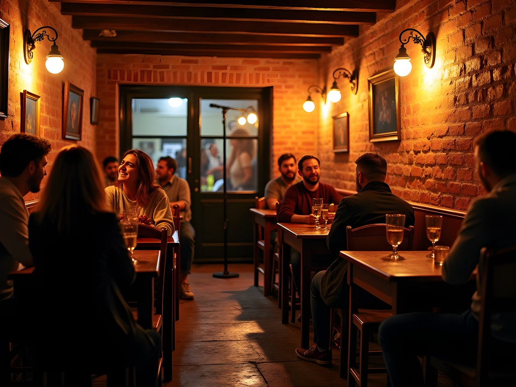 Evening comedy show at Bar El Astronauta in Cordoba