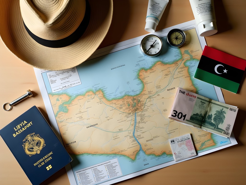 Travel preparation essentials for Ghadames including documents, local currency, and desert gear
