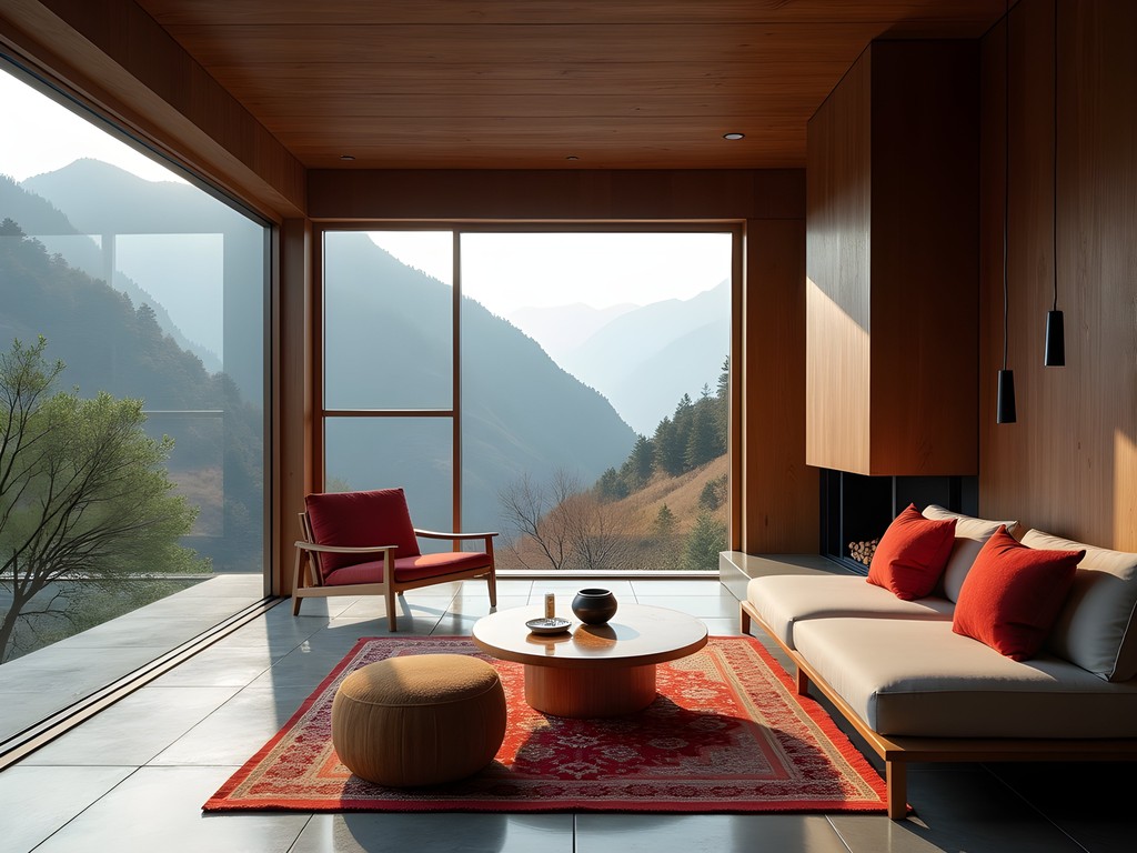Luxury suite at Amankora Bumthang with panoramic windows framing mountain views