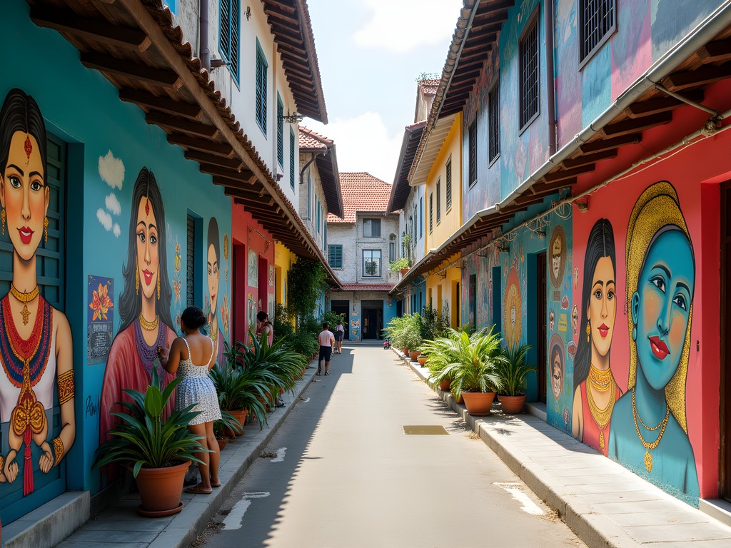 Street art and murals at M Bloc Space in South Jakarta