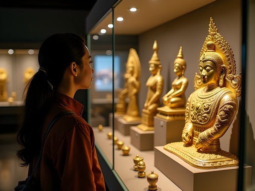 Ancient gold artifacts at Jakarta's National Museum