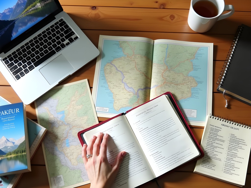 Academic research materials and travel planning for Kashmir