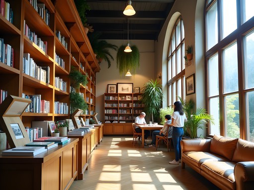 Creative spaces inside Zhongshan Building with independent bookstores and art galleries