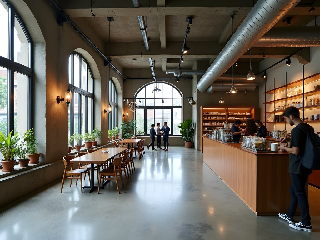 Stylish interior of APW Bangsar creative complex with industrial design elements and independent boutiques