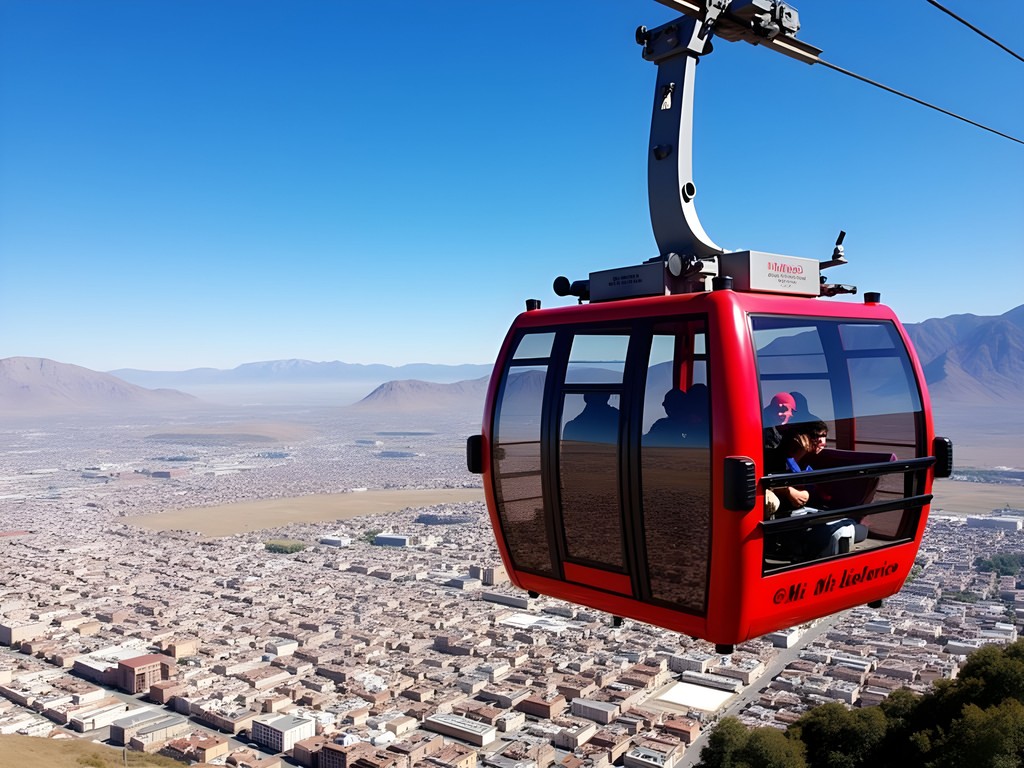La Paz's Mi Teleférico cable car system with cityscape view
