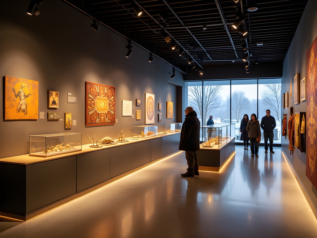 Educational exhibit at Siida Sámi Museum in Inari, Finland