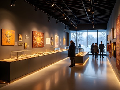 Educational exhibit at Siida Sámi Museum in Inari, Finland