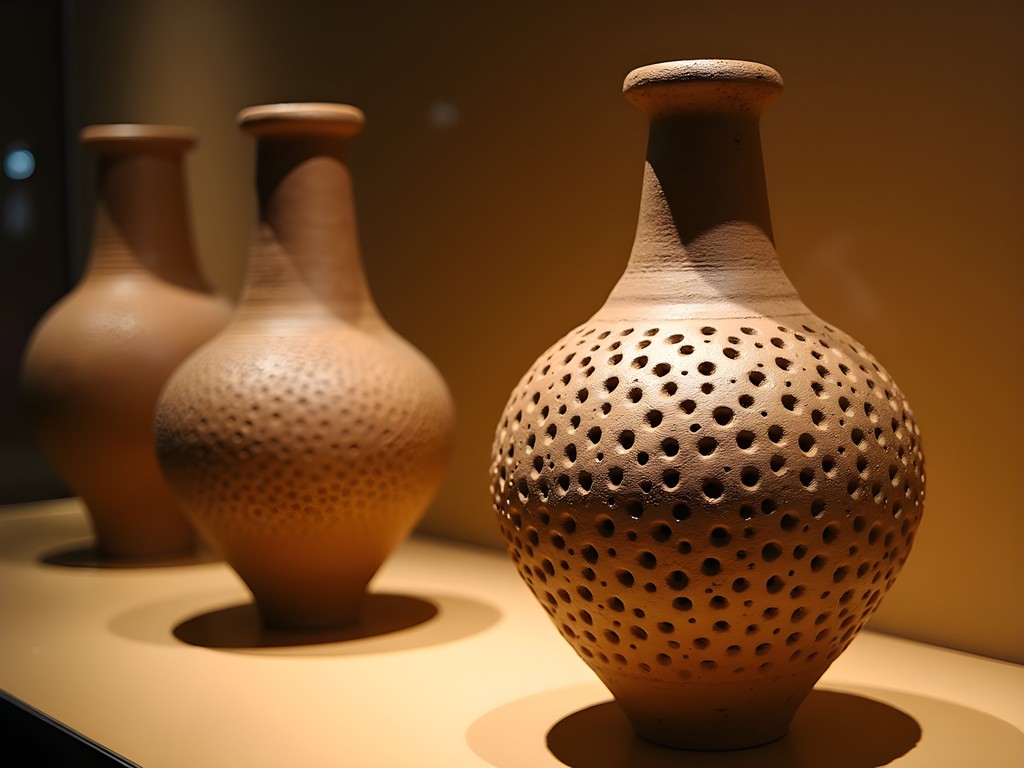 Ancient ceramic vessels with cooling properties at Nampula Ethnographic Museum
