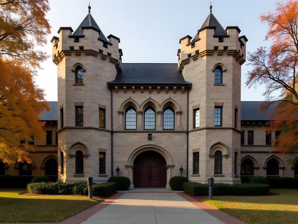 Historic Pawtucket Armory Arts Center with castle-like architecture