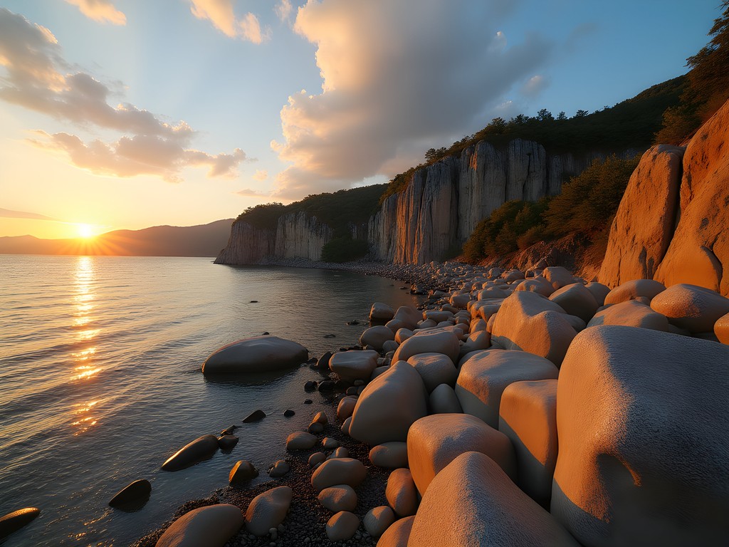Stunning granite formations at Parque Estadual de Itapuã near Porto Alegre