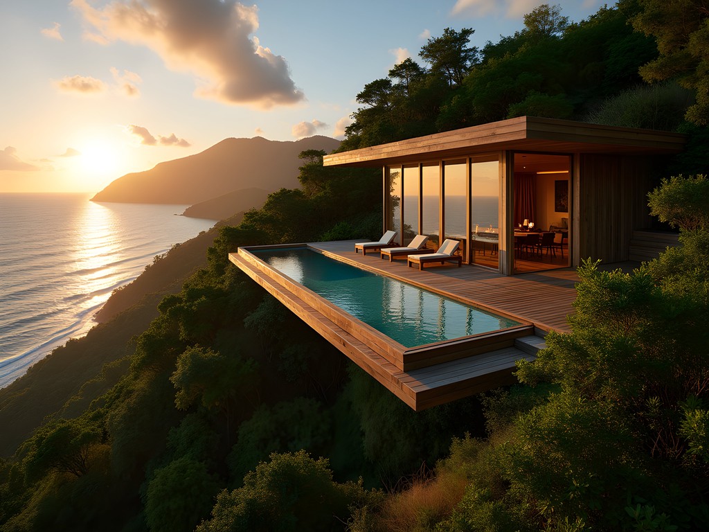 Eco-friendly villa accommodation in Portsmouth, Dominica with ocean view