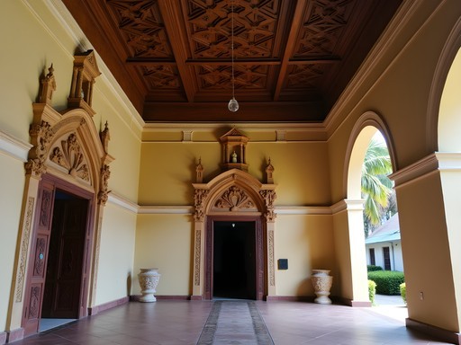 Architectural details showing sacred geometry in Scarborough religious buildings