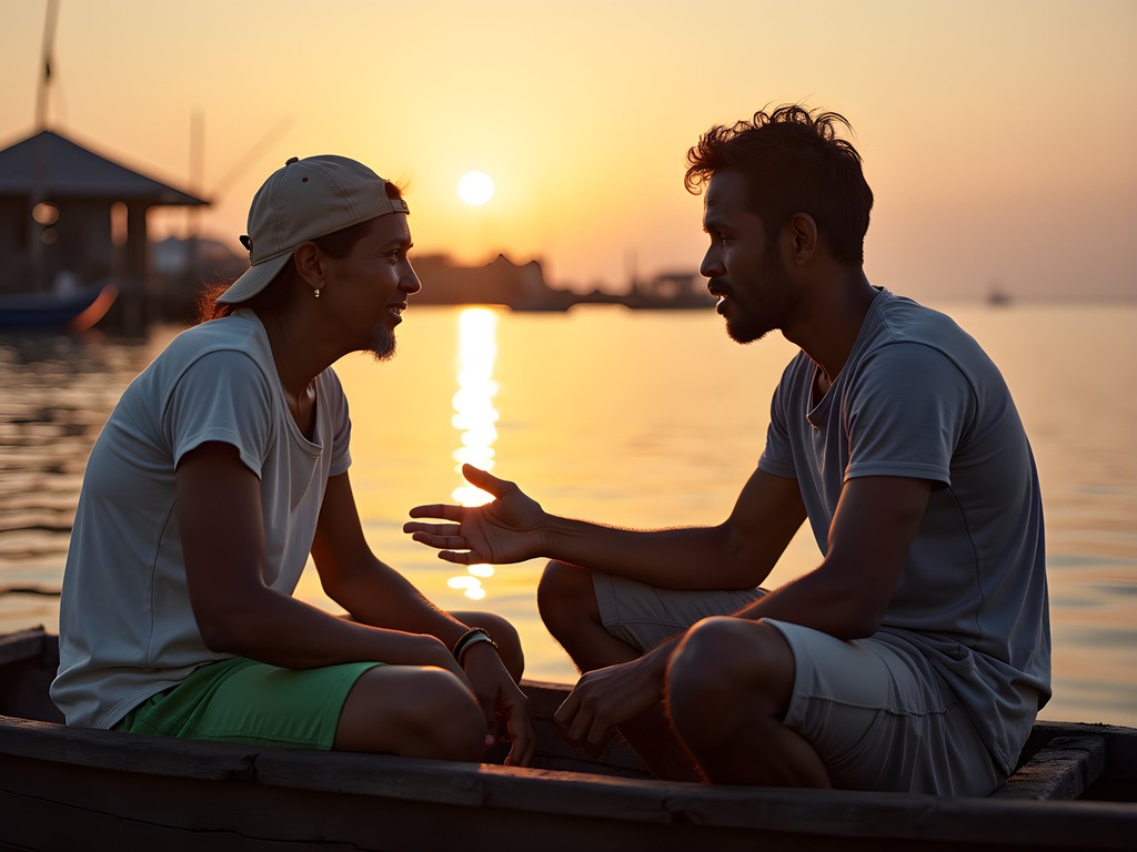 Conversation with traditional Filipino fishermen about marine conservation practices