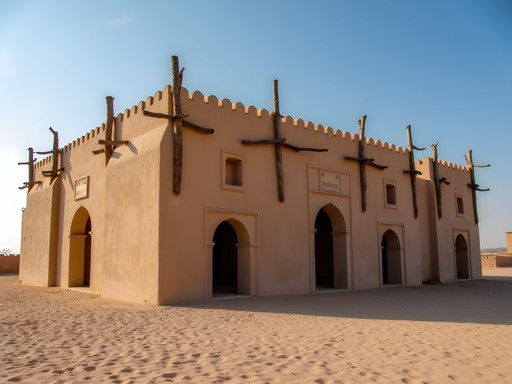 The historic Sankore Mosque and ancient university complex in Timbuktu