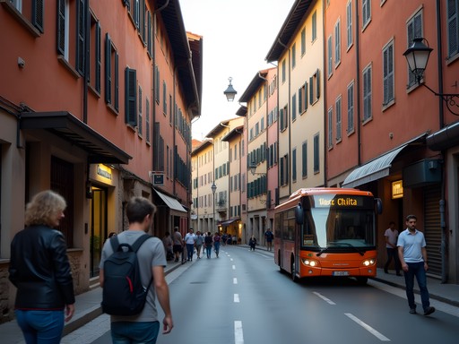 Affordable student apartment in Bologna's Bolognina neighborhood with convenient bus stop nearby