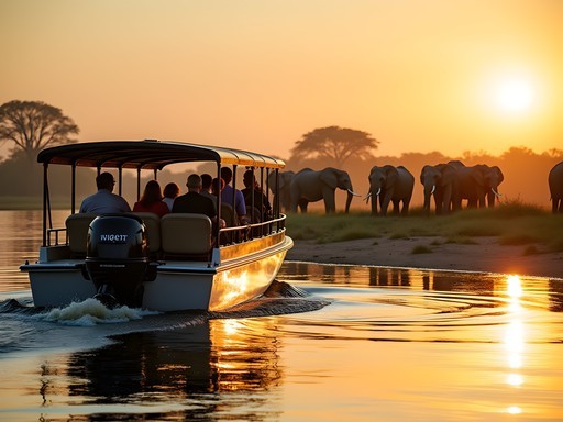 River Safaris: Navigating the Chobe River Between Botswana and Zambia