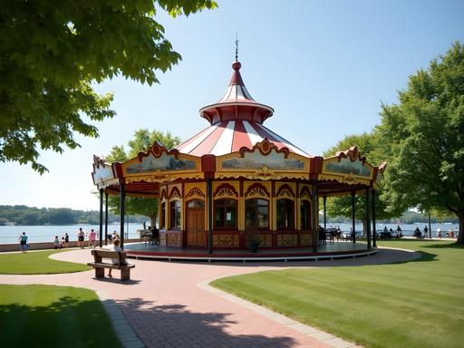 Historic Looff Carousel at Crescent Park in East Providence