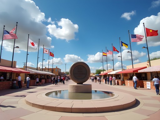 Four Corners Monument where Arizona, New Mexico, Utah and Colorado meet