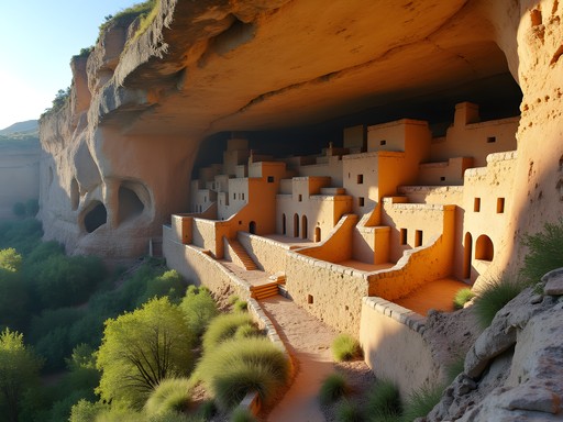 Ancient cliff dwellings at Mesa Verde National Park, Colorado