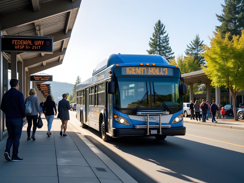Sound Transit Express Bus 574 at Federal Way Transit Center