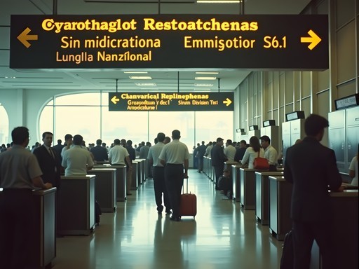 Simon Bolivar International Airport arrival hall in Caracas
