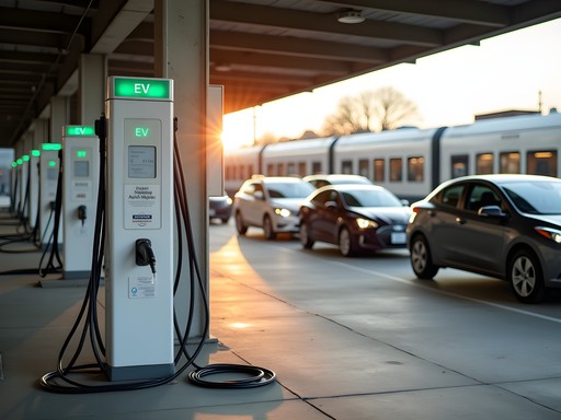 Electric vehicle charging stations near Mount Vernon train station