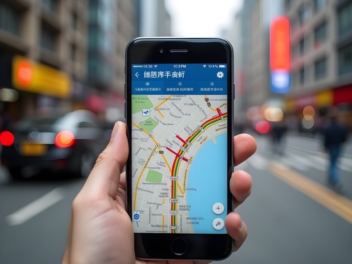 Smartphone displaying essential Shanghai navigation apps including DiDi and AutoNavi Maps