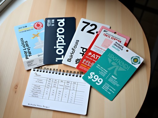 Various Tokyo transit passes displayed with price comparison