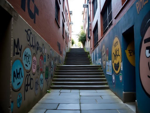 Hidden pedestrian shortcut between Wellington city streets