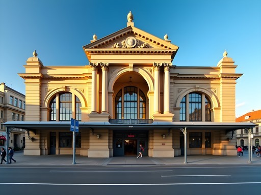 Historic Wellington Railway Station exterior with ornate architecture