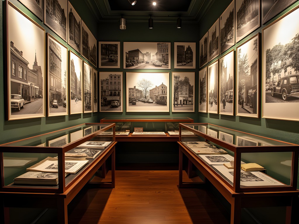 Black and white photographs of Boston's demolished West End neighborhood on display